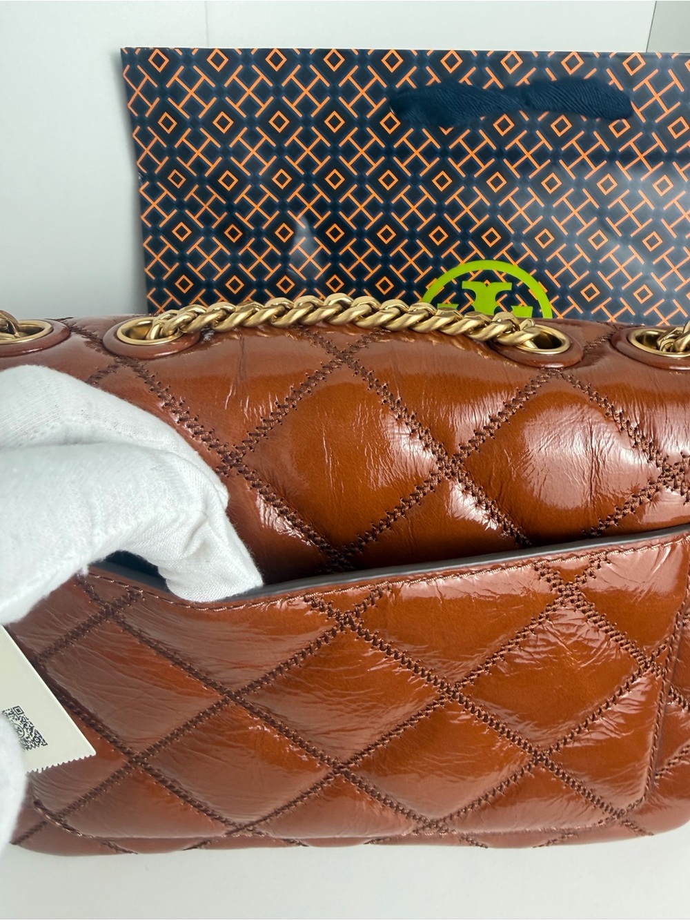NWT Tory Burch Willa Shine Small Shoulder Bag - Picture 8 of 15